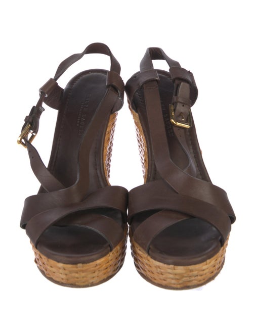 Ralph Lauren Collection Leather Slingback Sandals