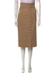 Ralph Lauren Purple Label Camel Hair Knee-Length Skirt