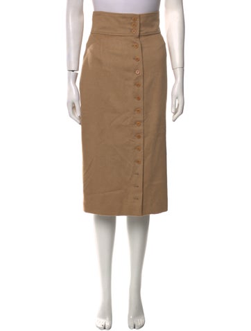 Ralph Lauren Purple Label Skirts Camel Hair Knee-Length Skirt US 6 | M