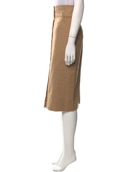 Ralph Lauren Purple Label Camel Hair Knee-Length Skirt