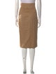 Ralph Lauren Purple Label Camel Hair Knee-Length Skirt