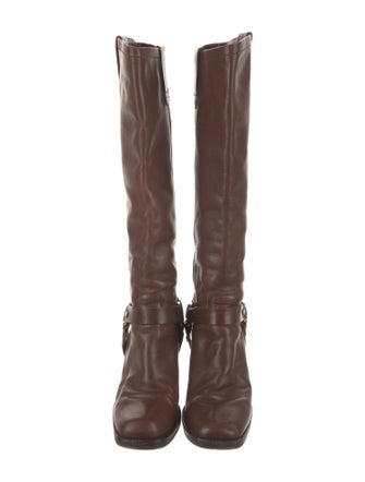 Ralph Lauren Collection Leather Studded Accents Riding Boots