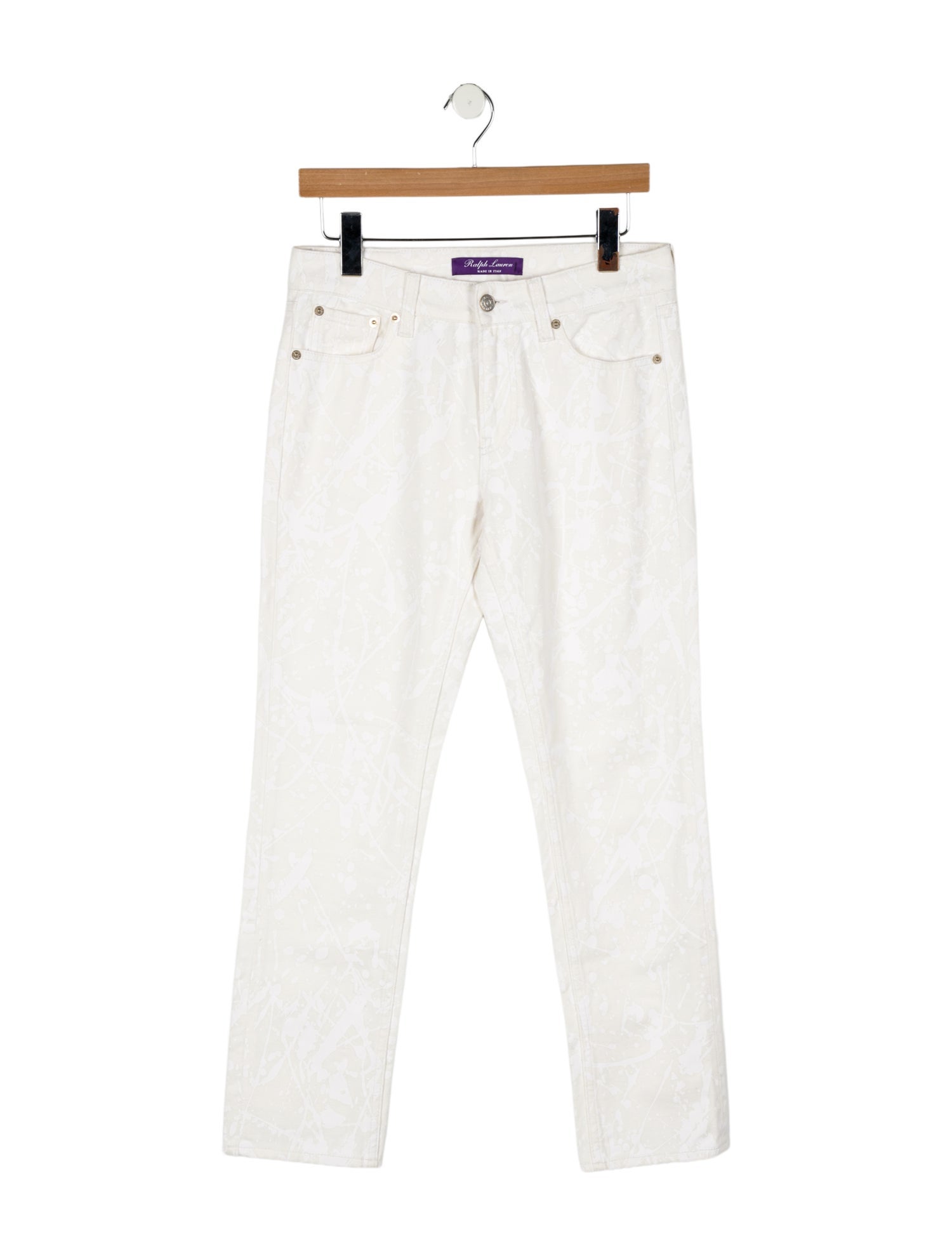 Ralph Lauren Collection Mid-Rise Straight Leg Jeans