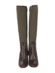 Ralph Lauren Collection Suede Leather Trim Embellishment Boots