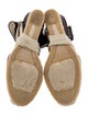 Ralph Lauren Collection Canvas Colorblock Pattern Slingback Pumps