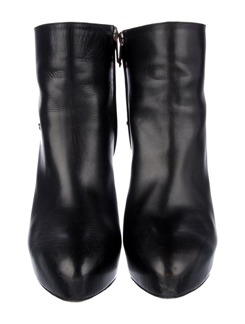 Ralph Lauren Collection Leather Chain-Link Accents Lace-Up Boots