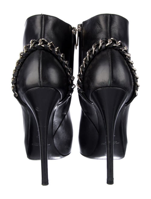 Ralph Lauren Collection Leather Chain-Link Accents Lace-Up Boots
