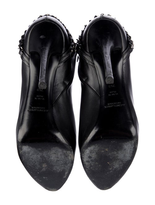 Ralph Lauren Collection Leather Chain-Link Accents Lace-Up Boots