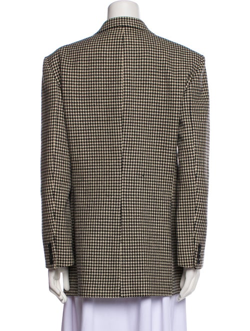 Ralph Lauren Collection Wool Houndstooth Print Blazer