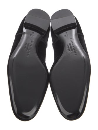 Ralph Lauren Collection Velvet Grosgrain Trim Flats