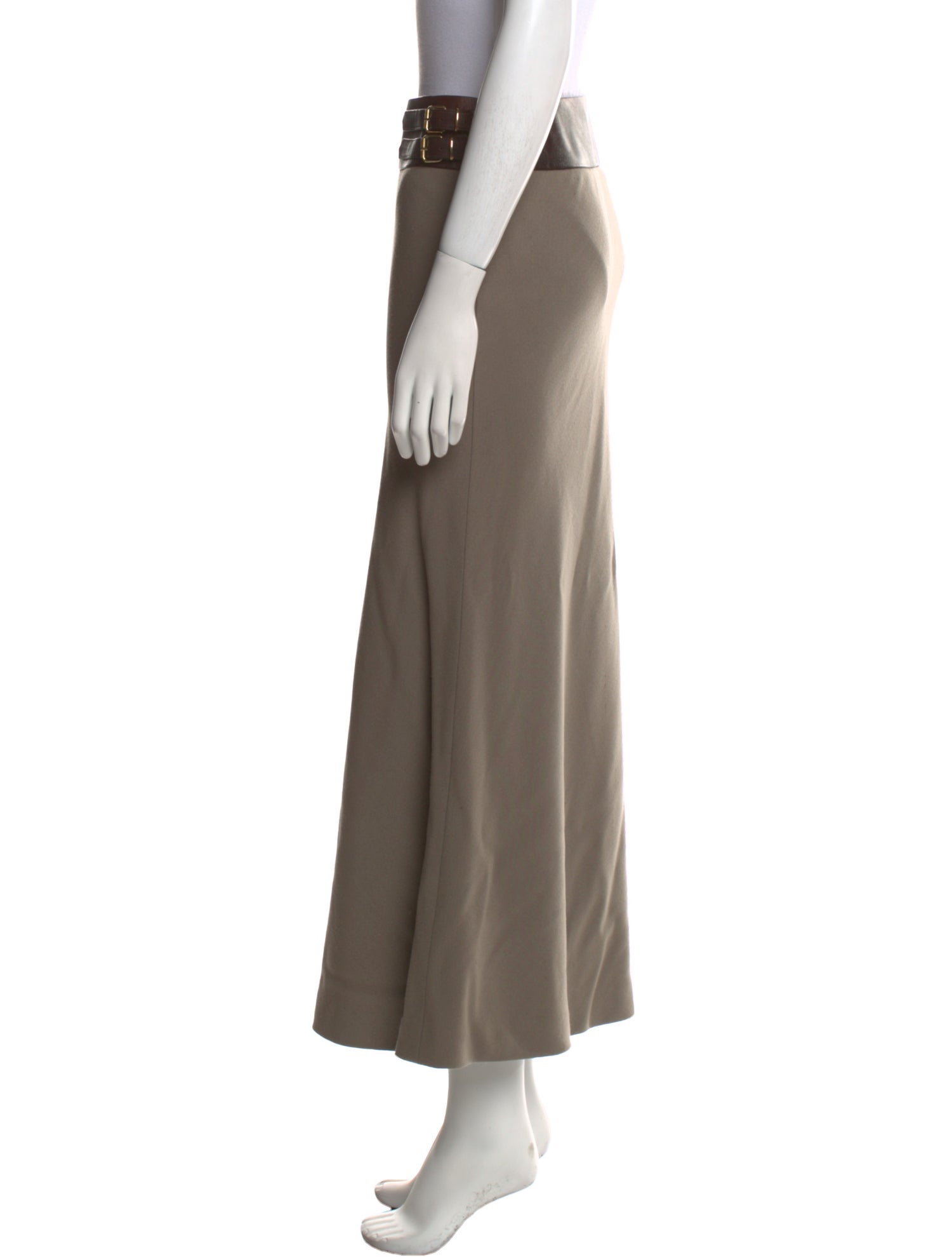 Ralph Lauren Collection Wool Midi Length Skirt