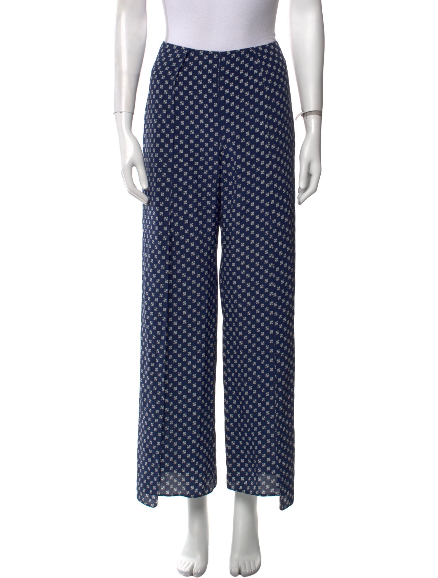 Ralph Lauren Collection Silk Wide Leg Pants