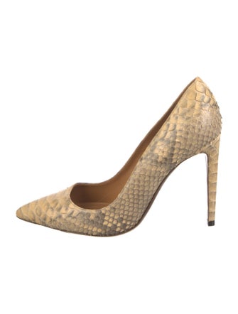 Ralph Lauren Collection Snakeskin Animal Print Pumps