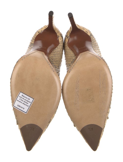 Ralph Lauren Collection Snakeskin Animal Print Pumps