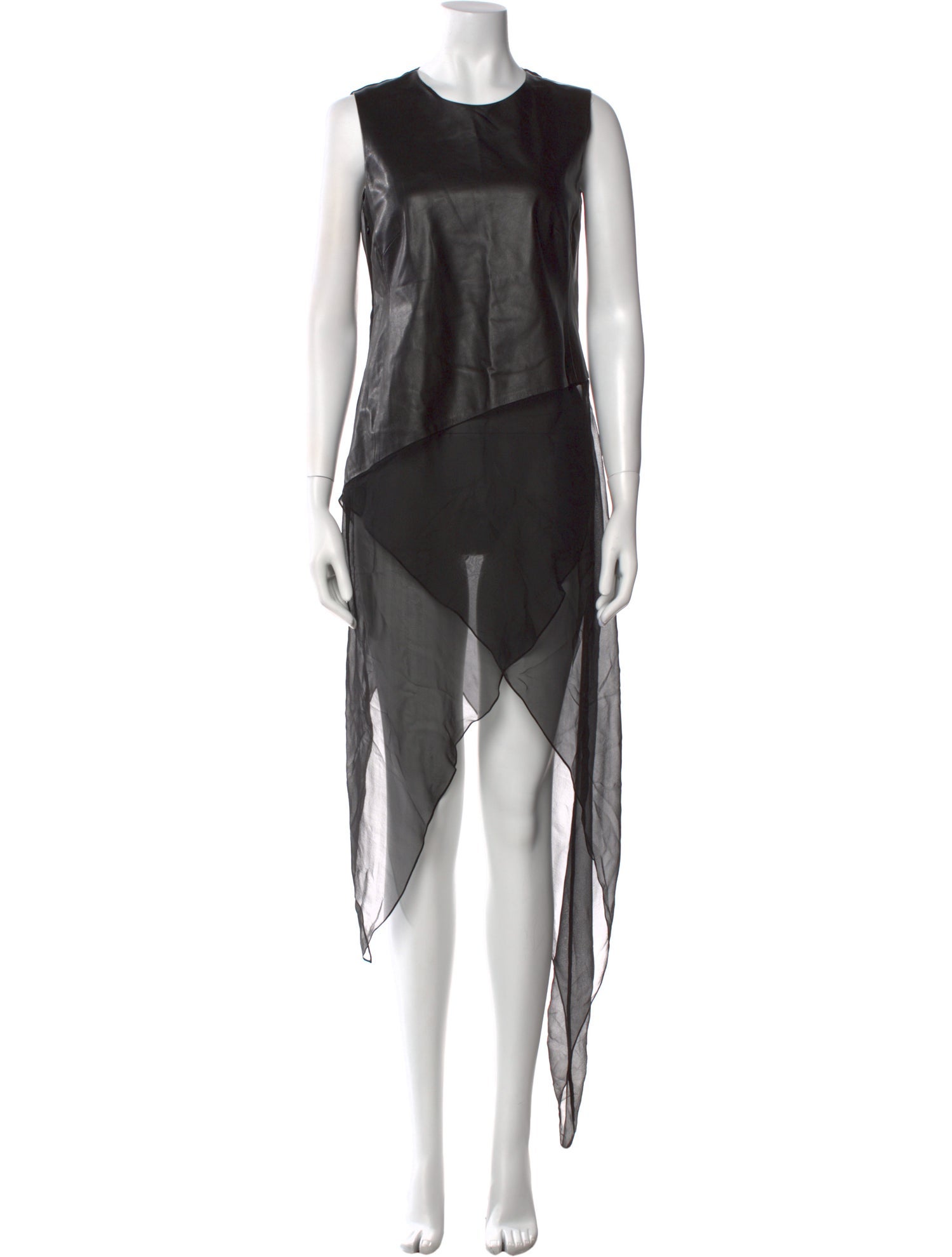 Ralph Lauren Collection Lamb Leather Mini Dress