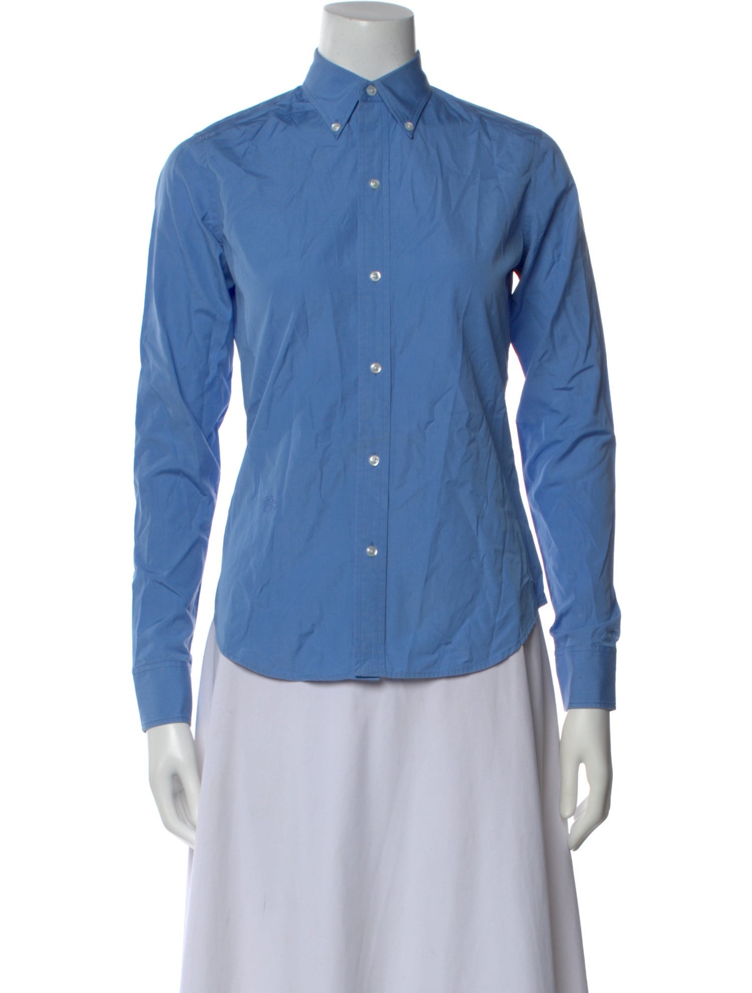 Ralph Lauren Collection Long Sleeve Button-Up Top