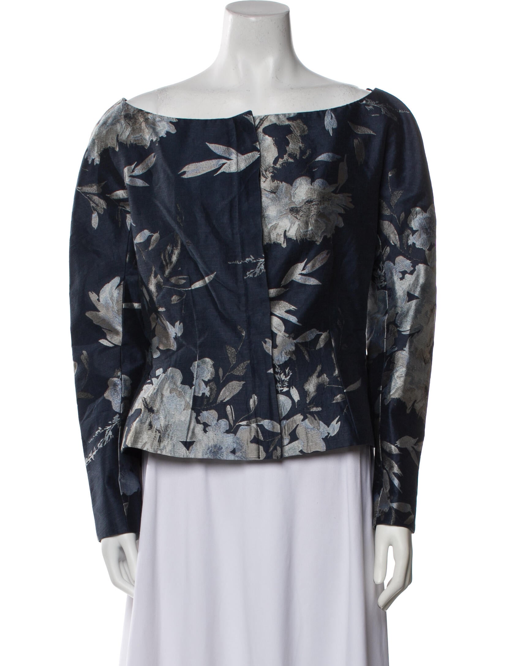 Ralph Lauren Collection Jacquard Floral Print Jacket