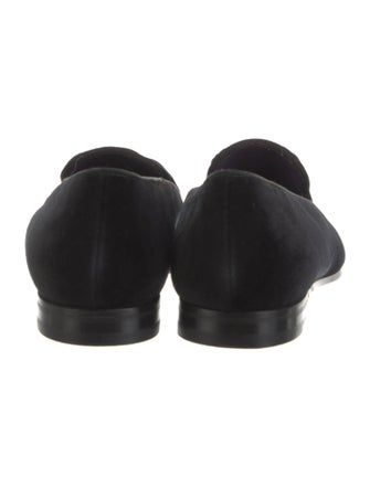 Ralph Lauren Collection Suede Embroidered Accent Loafers