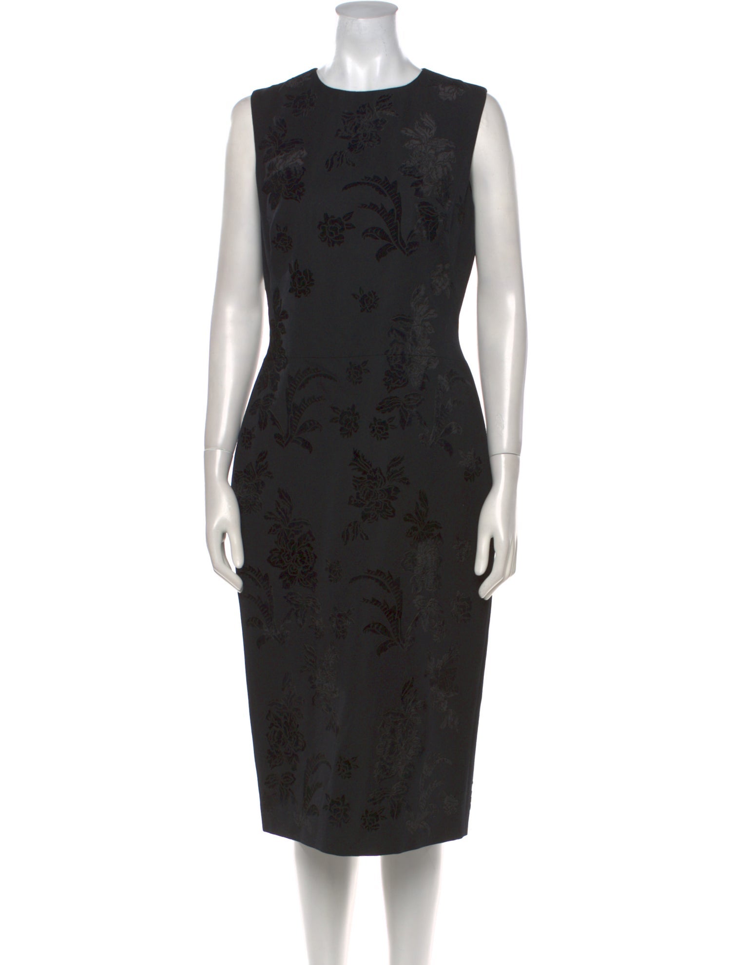 Ralph Lauren Collection Wool Midi Length Dress