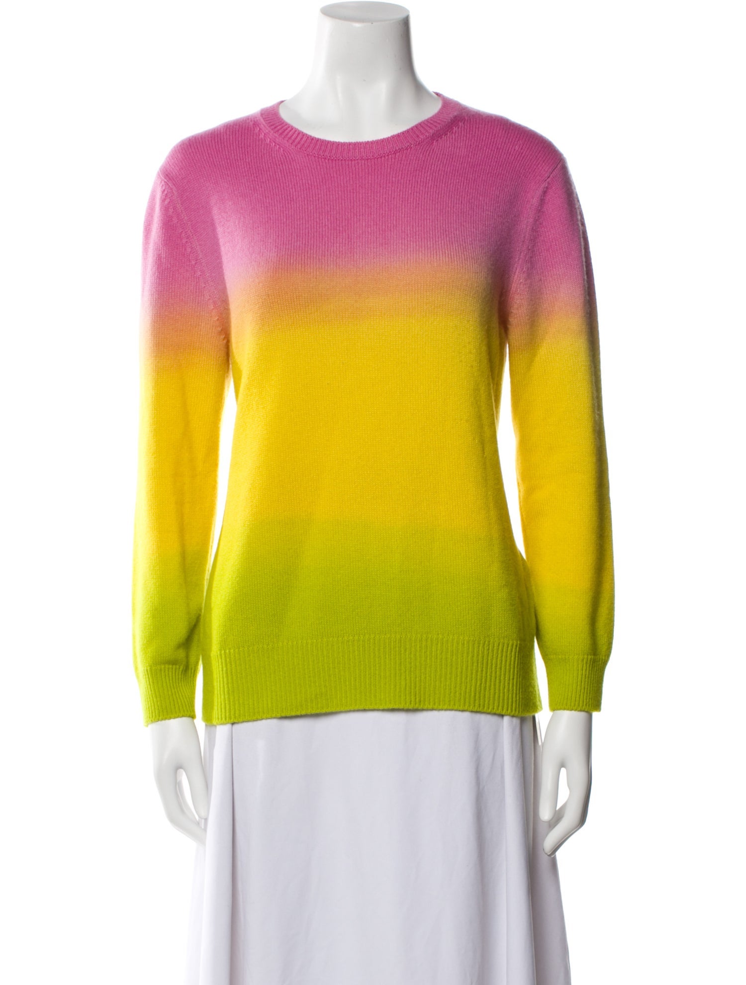 Ralph Lauren Collection Cashmere Colorblock Pattern Sweater