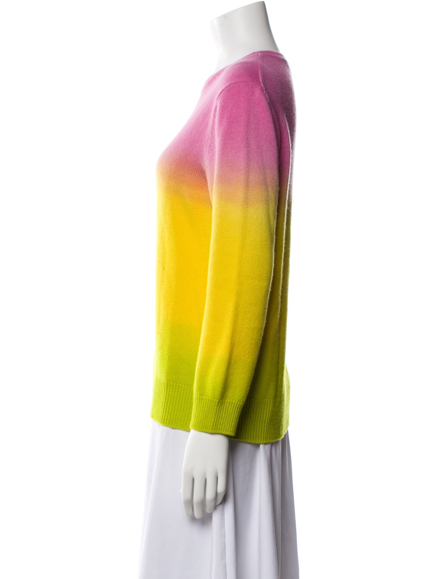 Ralph Lauren Collection Cashmere Colorblock Pattern Sweater