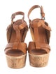 Ralph Lauren Collection Leather T-Strap Sandals