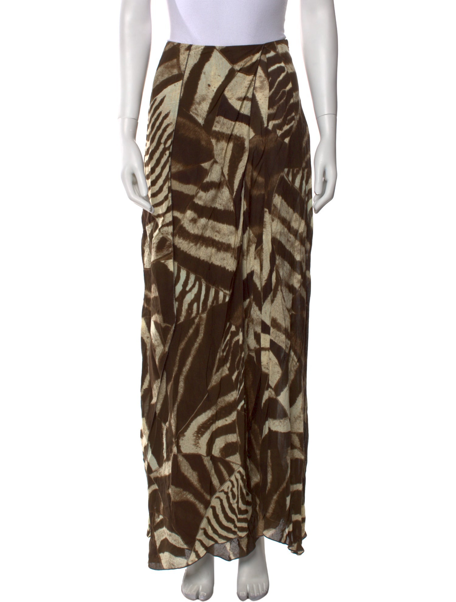 Ralph Lauren Collection Animal Print Long Skirt