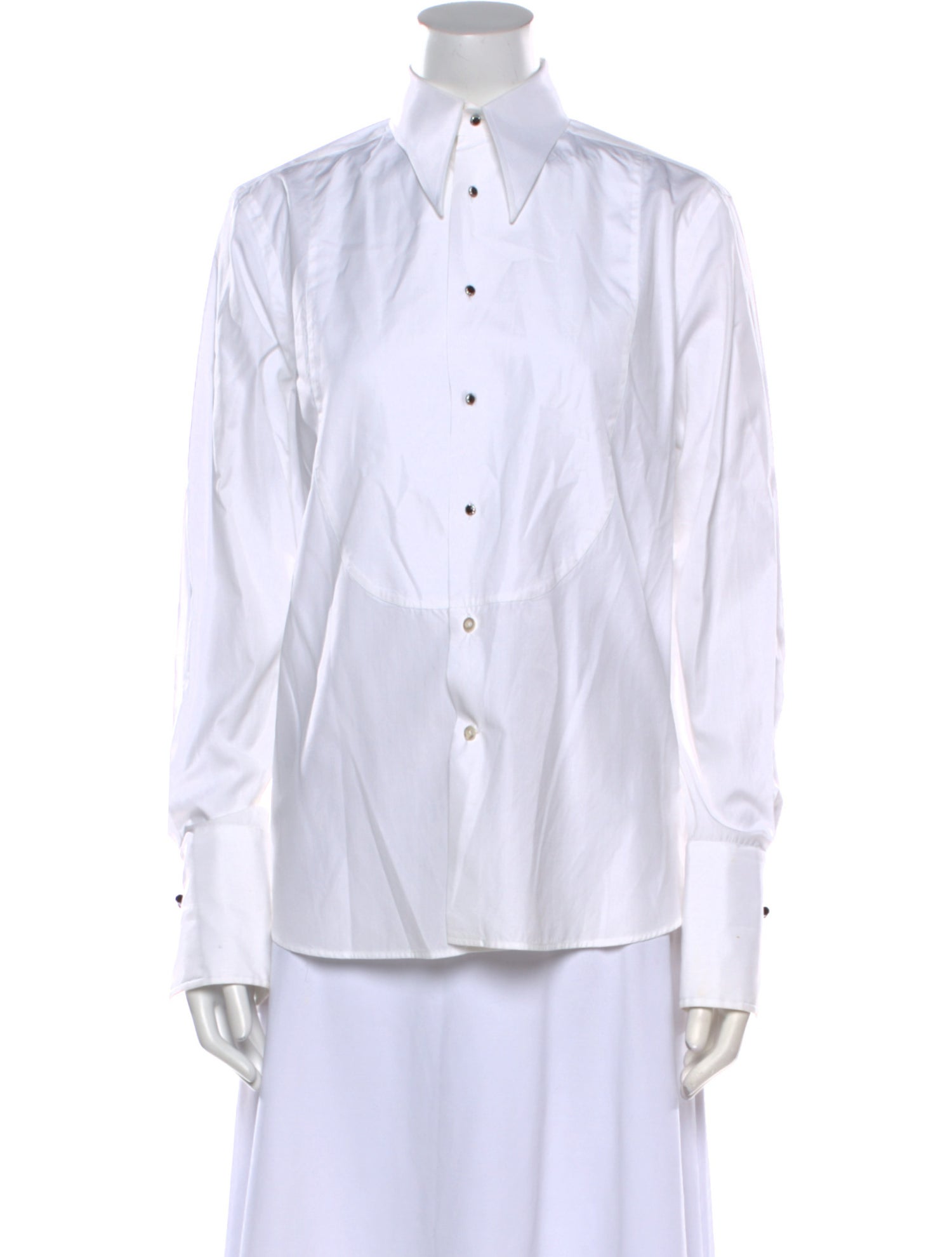 Ralph Lauren Collection Long Sleeve Button-Up Top