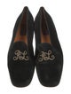 Ralph Lauren Collection Velvet Embroidered Accent Loafers