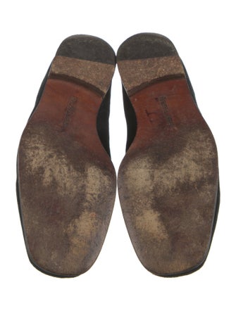 Ralph Lauren Collection Velvet Embroidered Accent Loafers