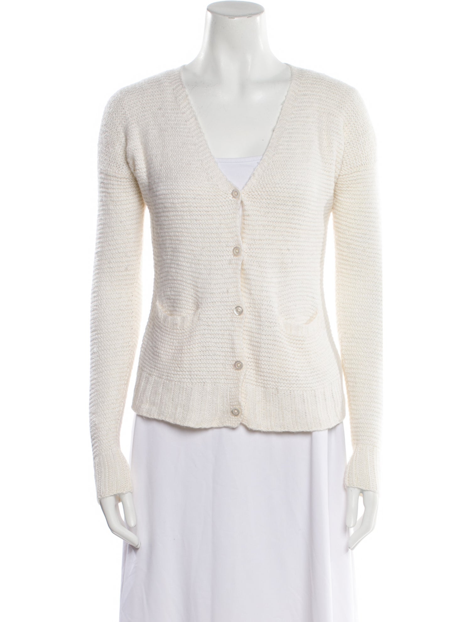 Ralph Lauren Collection Linen V-Neck Sweater