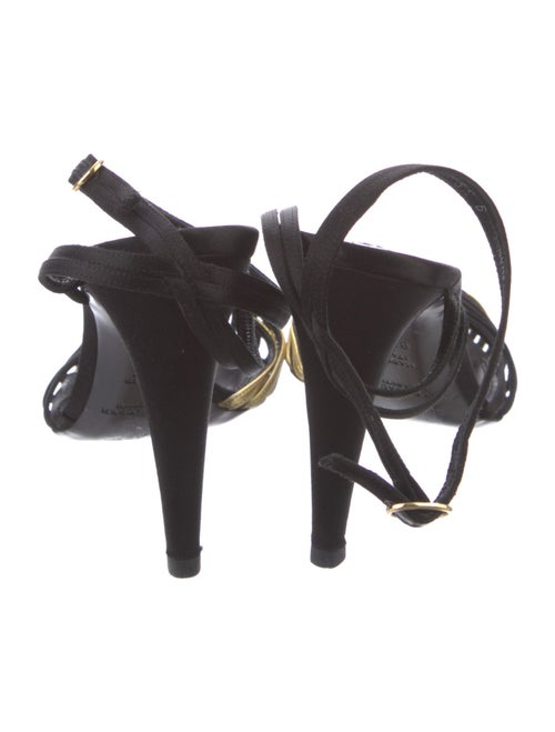 Ralph Lauren Collection Satin Printed Slingback Pumps