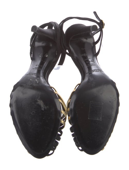 Ralph Lauren Collection Satin Printed Slingback Pumps