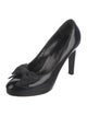 Ralph Lauren Collection Leather Bow Accents Pumps