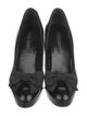 Ralph Lauren Collection Leather Bow Accents Pumps