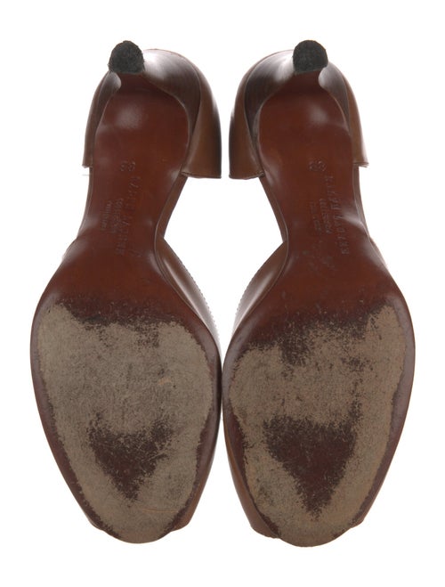 Ralph Lauren Collection Leather Cutout Accent D'Orsay Pumps