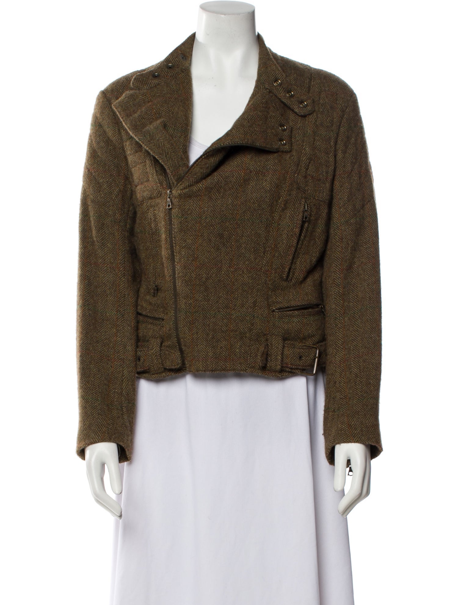 Ralph Lauren Collection Alpaca Tweed Pattern Blazer