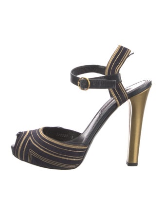 Ralph Lauren Collection Printed Slingback Pumps