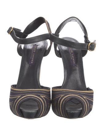Ralph Lauren Collection Printed Slingback Pumps