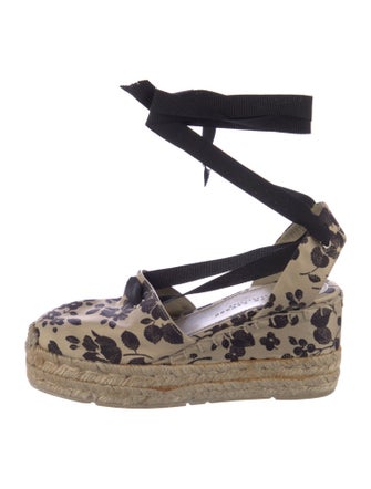 Ralph Lauren Collection Canvas Animal Print Pumps