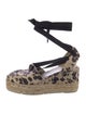 Ralph Lauren Collection Canvas Animal Print Pumps