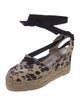 Ralph Lauren Collection Canvas Animal Print Pumps