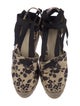 Ralph Lauren Collection Canvas Animal Print Pumps
