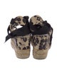 Ralph Lauren Collection Canvas Animal Print Pumps