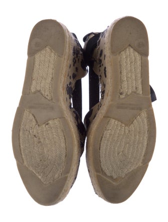 Ralph Lauren Collection Canvas Animal Print Pumps