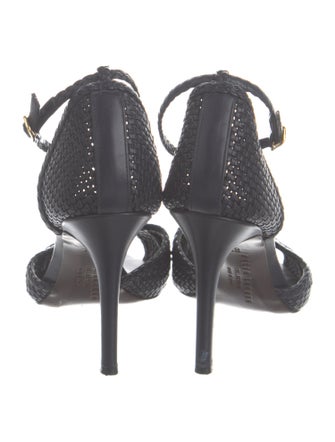 Ralph Lauren Collection Leather T-Strap Sandals