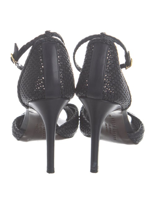 Ralph Lauren Collection Leather T-Strap Sandals