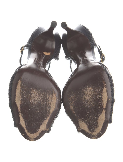 Ralph Lauren Collection Leather T-Strap Sandals