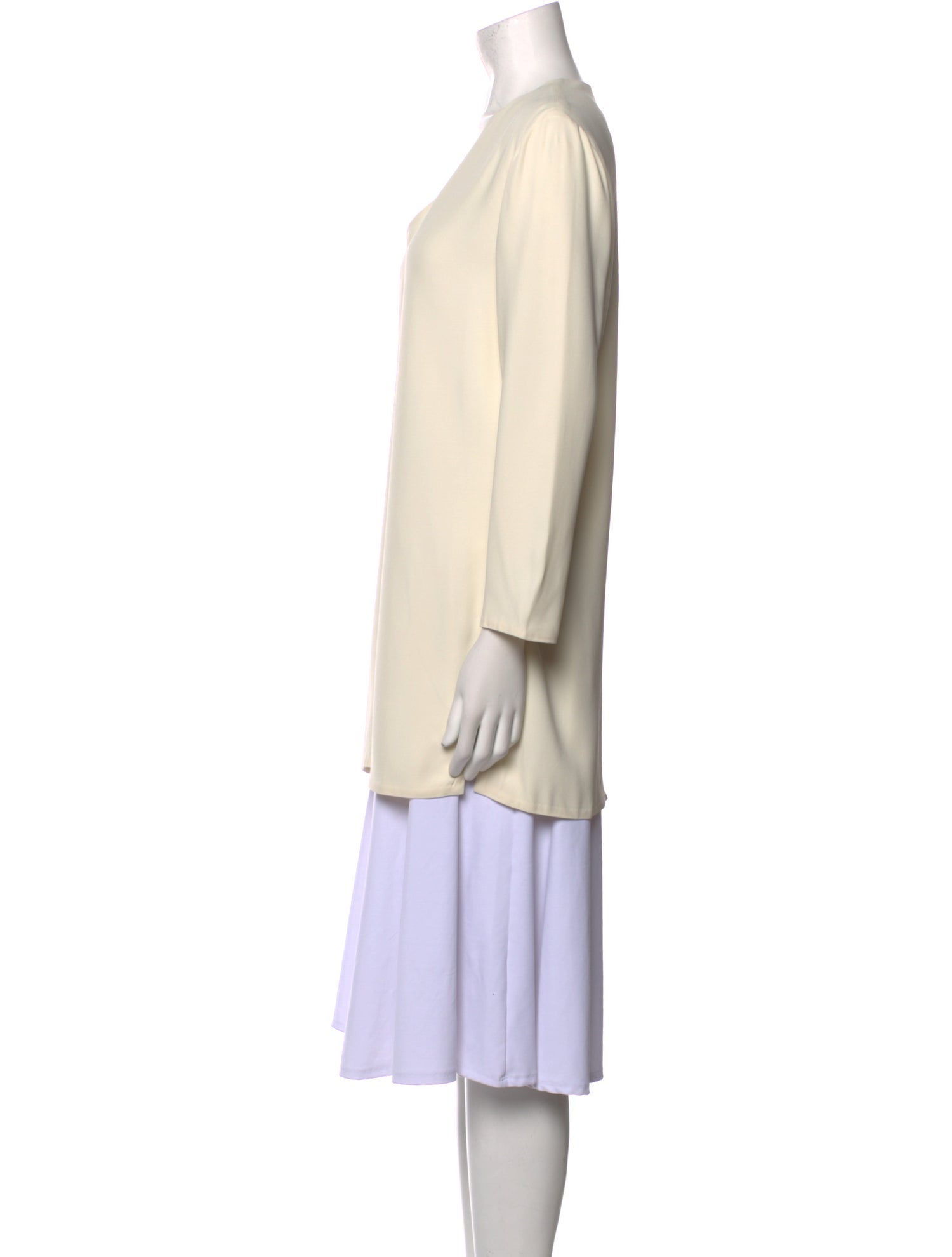 Ralph Lauren Collection V-Neck Three-Quarter Sleeve Tunic