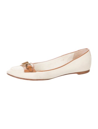 Ralph Lauren Collection Canvas Ballet Flats